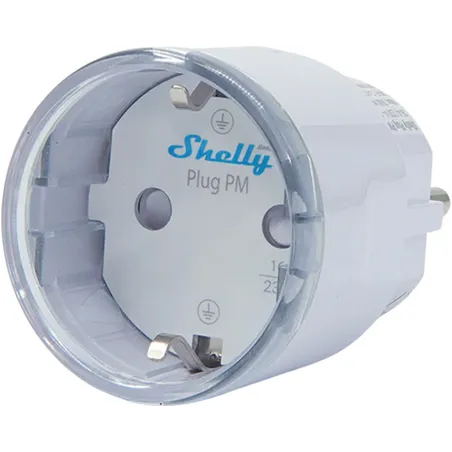 Shelly Plug PM Gen3 Matter 13A smart socket, white